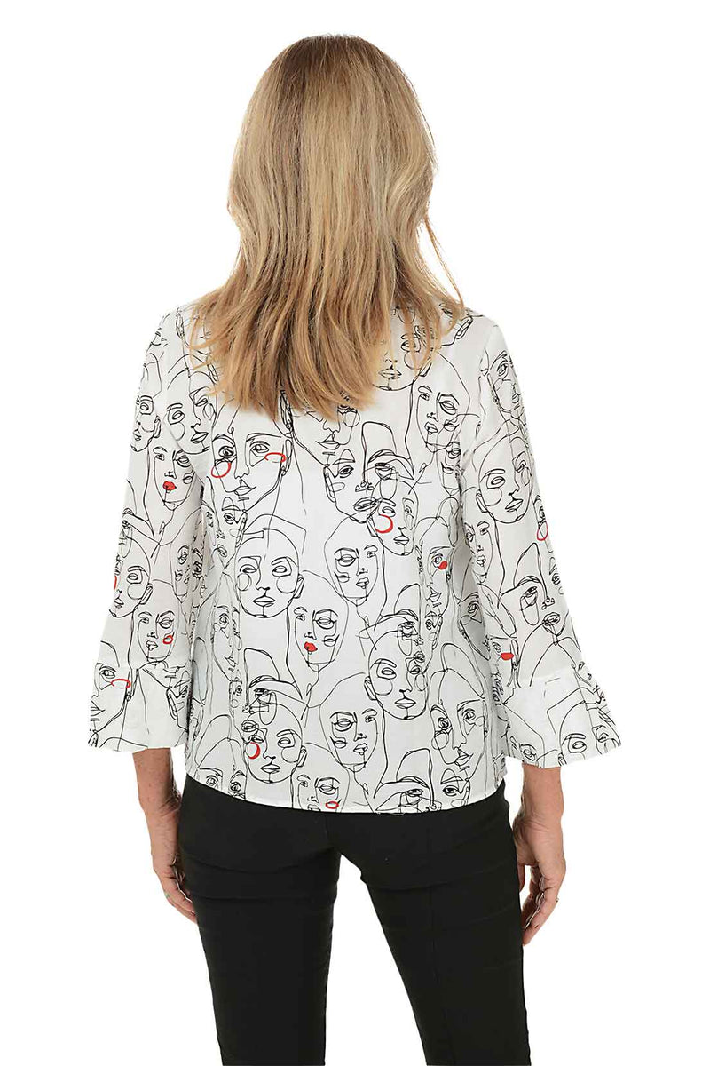 Shana Button Back Shirt