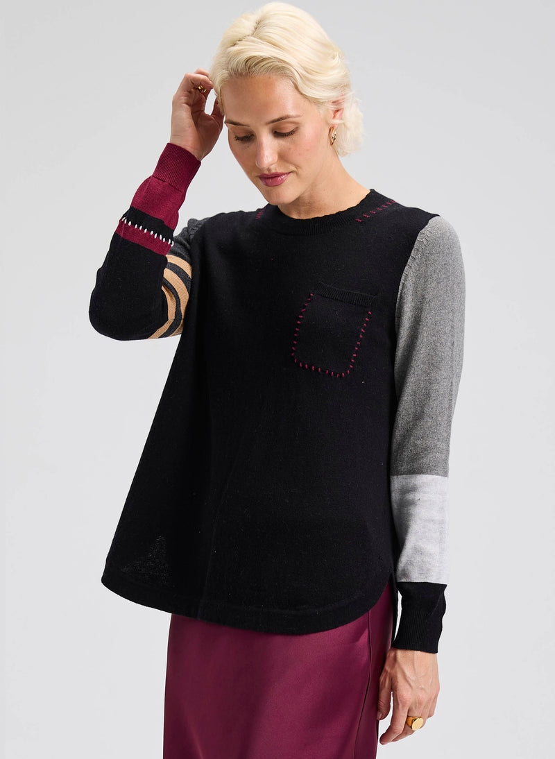 Zaket & Plover Spliced Sweater
