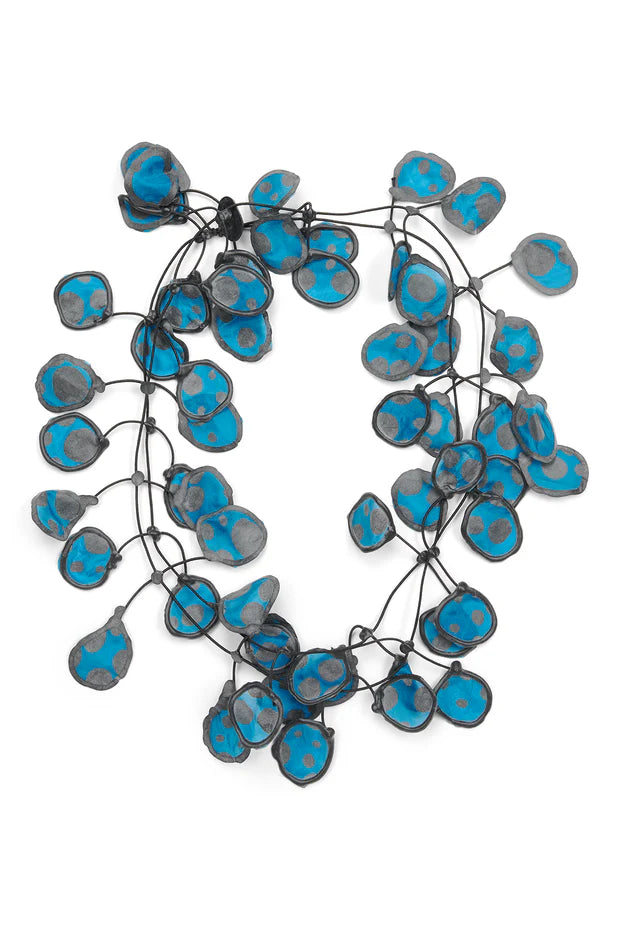 Annemieke Broenink Rubber Necklace in Teal