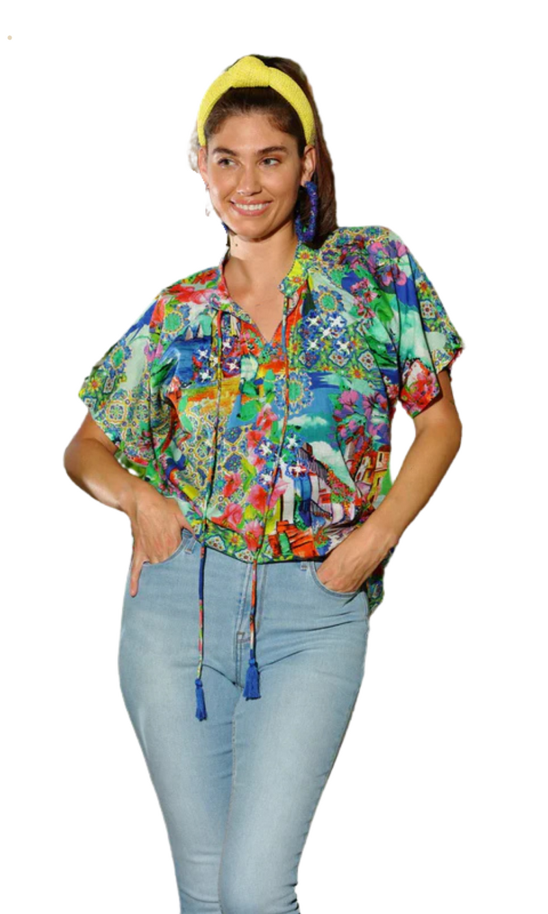 KikiSol Artisan Herb Tassel Top