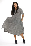 Niche Florence Dress in Black Ridge Stripe