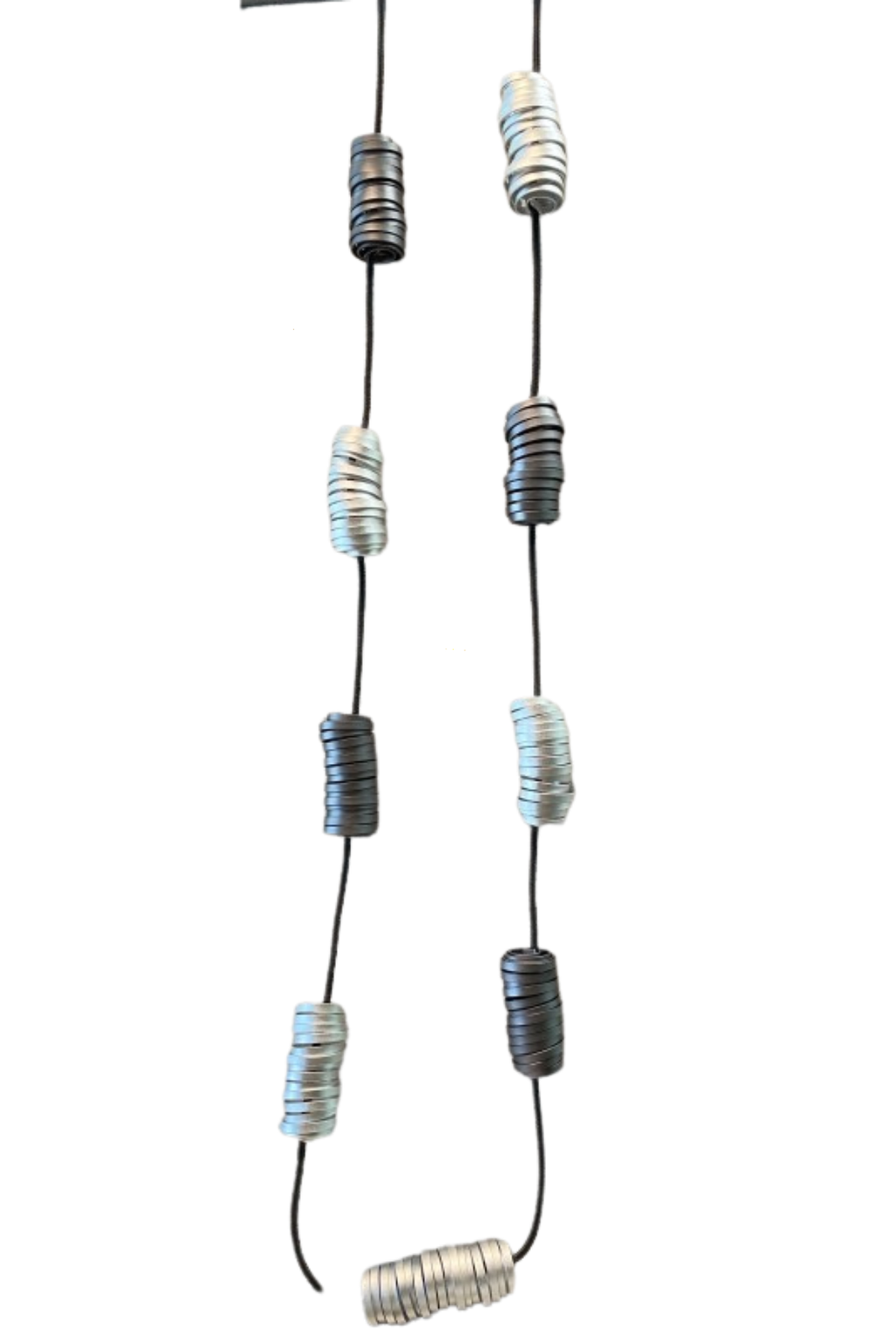Monica Krexa Montreal Necklace in Silver/Grey Combo - Harper Greer