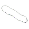 Sea Lily Silver Geometric Long Necklace