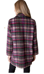 Habitat Totally Tartan Car Coat in Plum SALE!