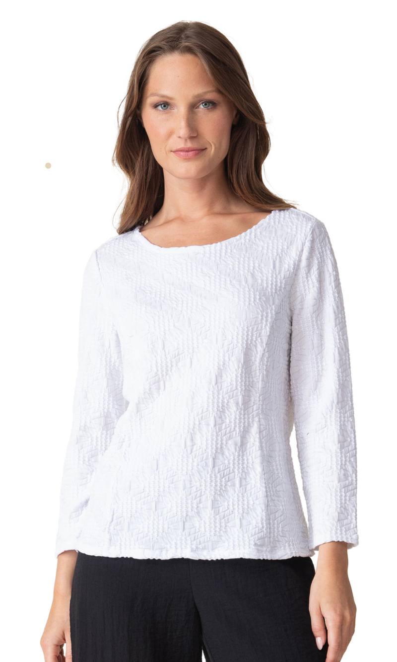 Habitat Sunburst Knit Boatneck in White