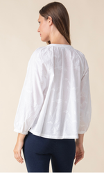 Habitat Floral Embroidery Romance Shirt in White
