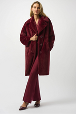 Joseph Ribkoff Plus Coat in Merlot