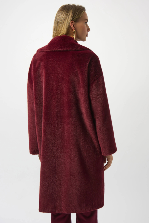Joseph Ribkoff Plus Coat in Merlot