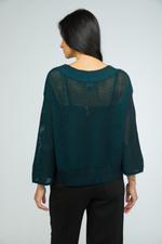 Olivia Reversible Mesh Go-To Topper in Spruce