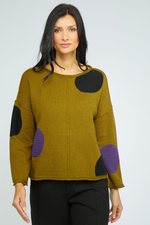 Olivia Statement Circle Pullover in Moss