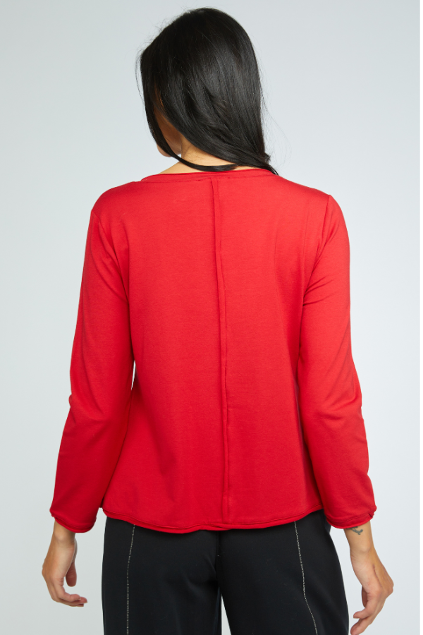 Olivia Essential Layers High Roller Tee in Chili