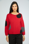 Olivia Statement Circle Pullover in Chili
