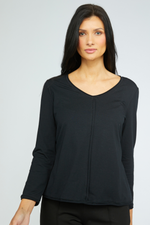 Olivia Essential Layers High Roller Tee in Black