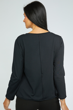 Olivia Essential Layers High Roller Tee in Black