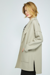 Olivia Boiled Wool Around Town Car Coat in Cloud