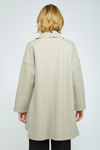 Olivia Boiled Wool Around Town Car Coat in Cloud