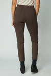 Olivia Ponte Leisure Slim Pant in Chocolate