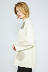 Olivia Statement Circle Back Tunic in Winter White