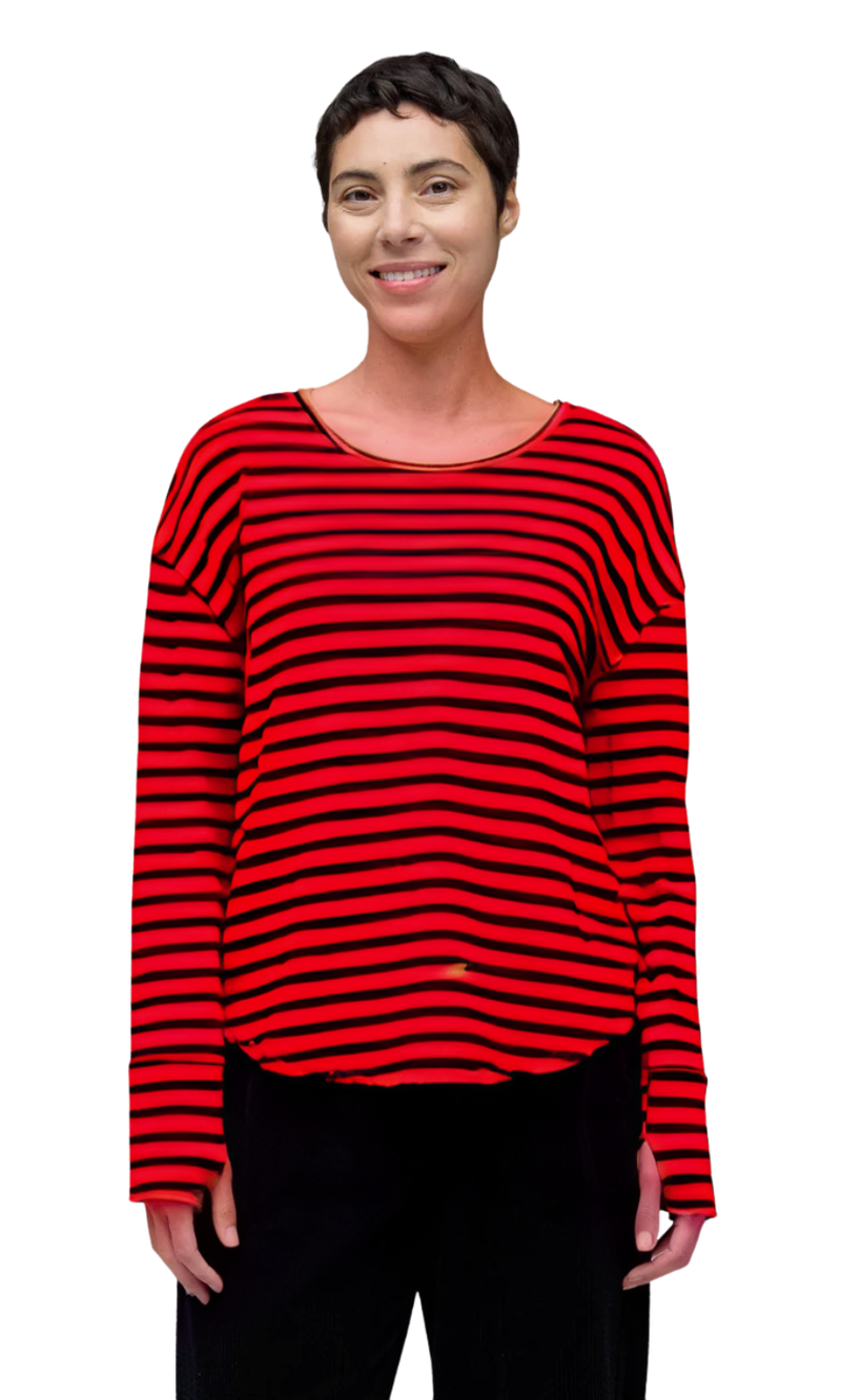 Cut Loose Mock Neck Top in Roulette