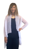 Vanite Couture Pleated Jacket in White