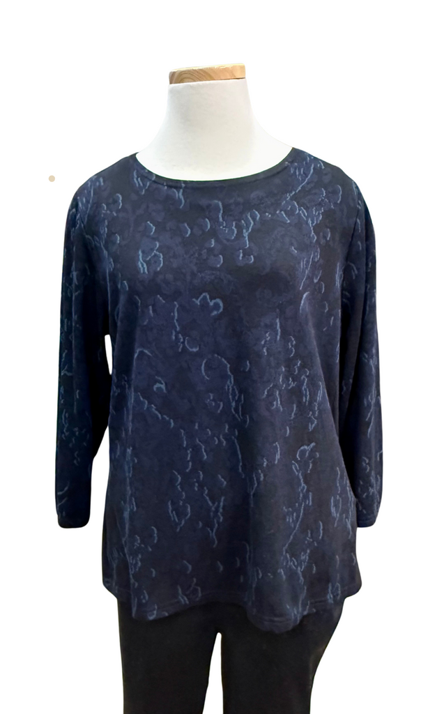 CutLoose 3/4 Sleeve Boatneck in Night