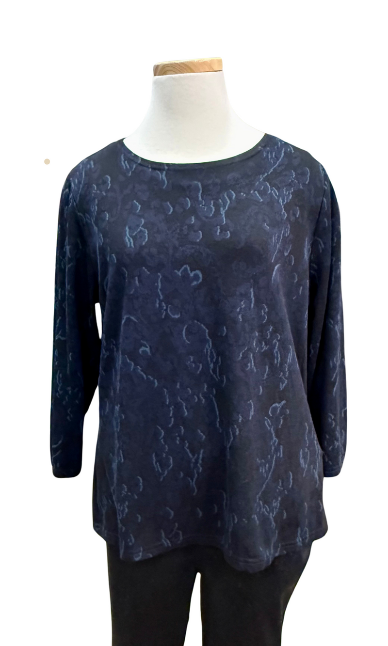 CutLoose 3/4 Sleeve Boatneck in Night