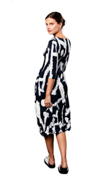Alquema Smash Pocket Dress in Indigo Noise