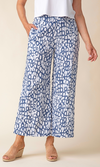 Habitat Linen Circle Easy Flood Pant in Navy/White