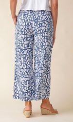 Habitat Linen Circle Easy Flood Pant in Navy/White