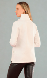 Dolcezza Zip Front Jacket in Off-White