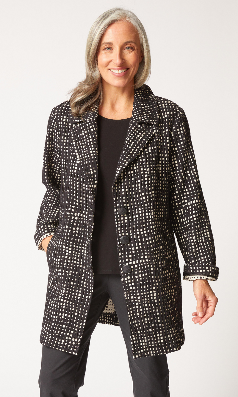 Habitat Autumn Check Paris Car Coat