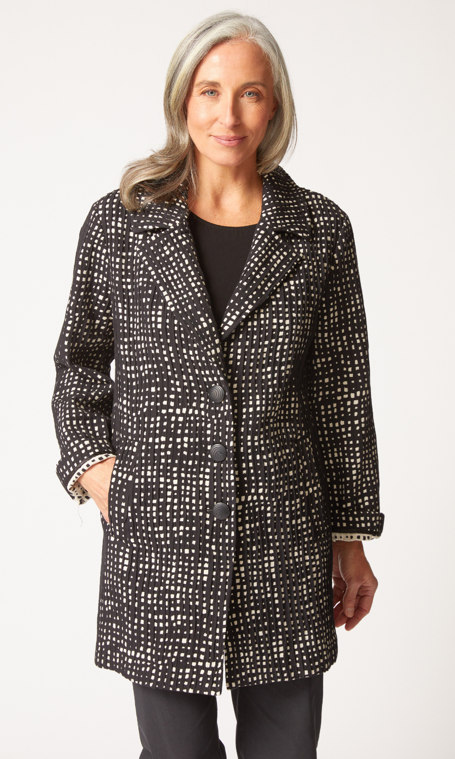 Habitat Autumn Check Paris Car Coat