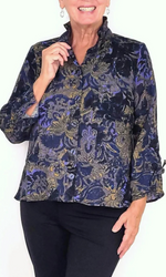 Habitat Express Floral Event Jacket in Midnight