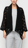 IC Collection Shawl Collar Jacket in Black