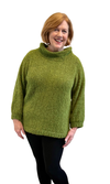 Iridium Forest Alpaca Sweater in Cedar