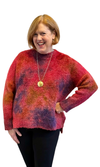 Iridium Cozy Alpaca Sweater in Scarlet