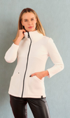 Dolcezza Zip Front Jacket in Off-White