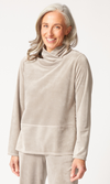 Habitat Cozy Velour Tranquil Top in Latte