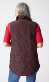 Habitat Reversible Printed Quilt Puffer Vest in Wine