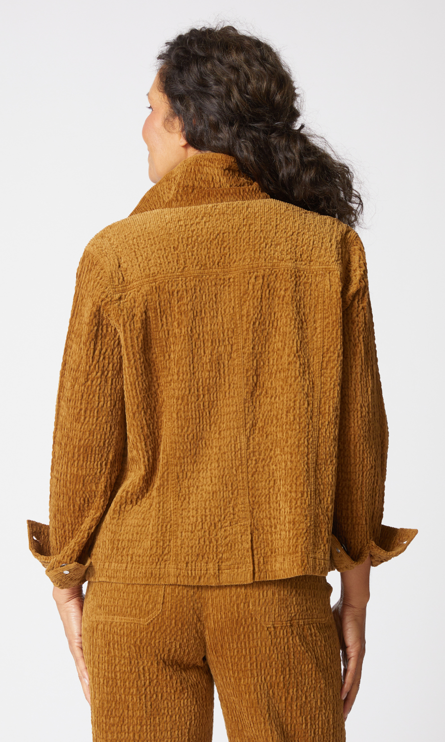 Habitat Rustic Stretch Cord Boyfriend Jacket in Breen