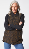 Habitat Reversible Printed Quilt Puffer Vest in Lichen
