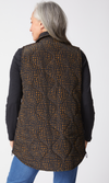 Habitat Reversible Printed Quilt Puffer Vest in Lichen