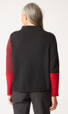 Habitat Yin Yang Funnel Neck Pullover in Ruby