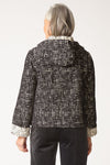 Habitat Autumn Check Cargo Hoodie in Black