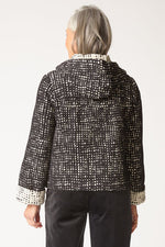 Habitat Autumn Check Cargo Hoodie in Black