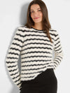 Nic & Zoe Striped Cozy Waves Sweater