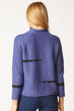 Habitat Harvest Tweed Mixed Cable Pullover in Midnight