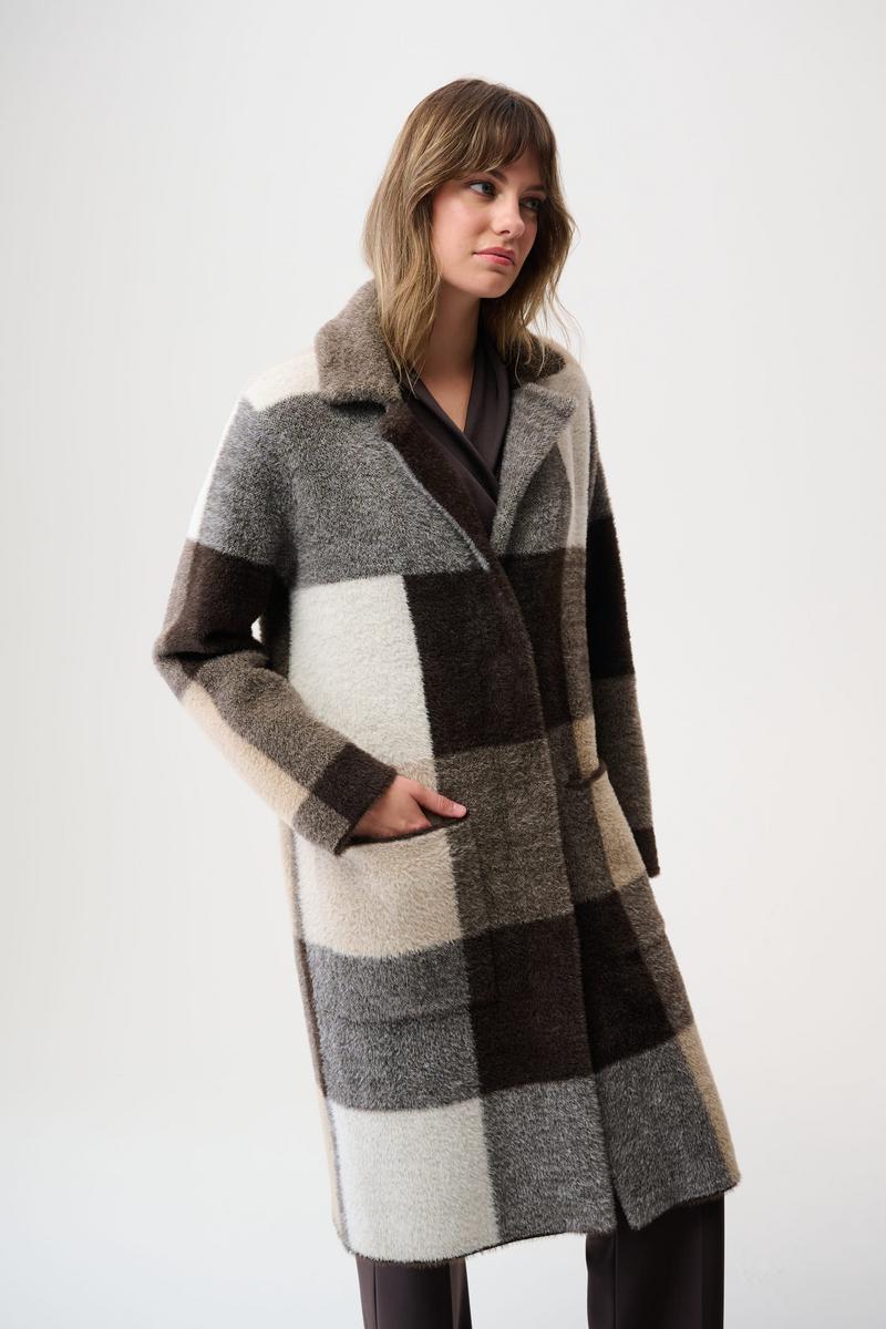 Joseph Ribkoff Plaid Coatigan