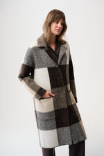 Joseph Ribkoff Plaid Coatigan