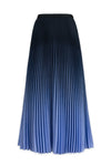 Wild Cosmos Kate Ombre Pleated Skirt in Periwinkle